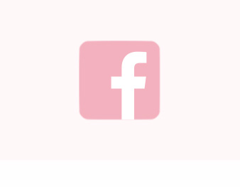 Facebook logo in pink.