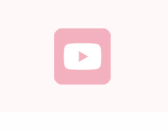 YouTube logo in pink. 