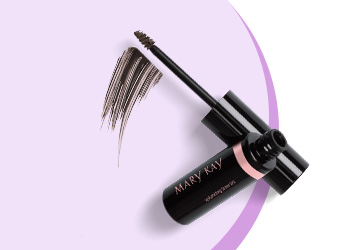 Відкритий тюбик Гель-тінта для брів Mary Kay® на фіолетовому тлі 