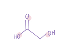 Ілюстрація молекулярної структури, що представляє собою альфа-гідроксикислоту
