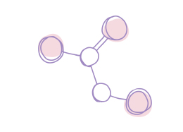 Иллюстрация молекулярной структуры, представляющей гликолевую кислоту.